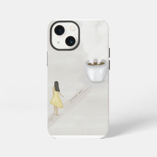 コーヒーガール iPhoneケース (裏面)