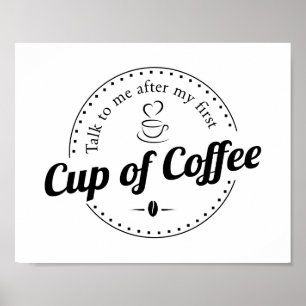 コーヒーキッチンカスタムプリント ポスター