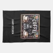 ☕コーヒーキッチンタオルカスタムコーヒーデコ キッチンタオル (横)