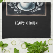 ☕コーヒーキッチンタオルカスタムコーヒーデコ キッチンタオル (折り畳み)