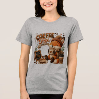 コーヒーキツネ | かわいいキツネ コーヒー好き マグ&T- トライブレンドTシャツ