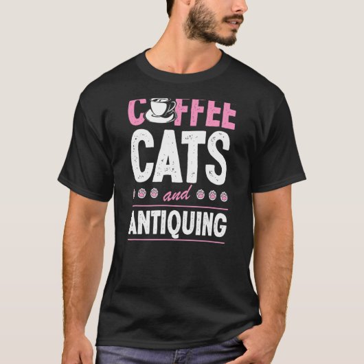 コーヒーキャッツと古不動産販売ヴィンテージColl Tシャツ (正面)