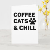 コーヒーキャッツ&チル カード (黄色い花)