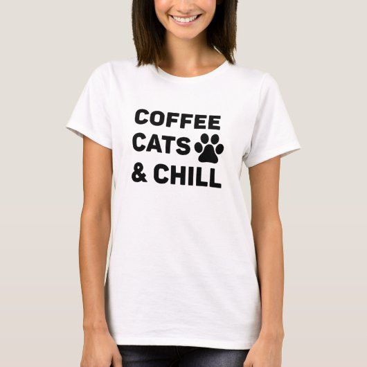 コーヒーキャッツ&チル Tシャツ (正面)