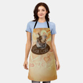 コーヒーキャットカフェ エプロン (着用した状態)