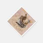 コーヒーキャットカフェ スタンダードカクテルナプキン (角)