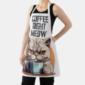 コーヒーキャットキッチンおもしろいエプロン エプロン (インサイチュ)