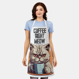コーヒーキャットキッチンおもしろいエプロン エプロン