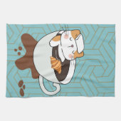 コーヒーキャットスパ キッチンタオル (横)