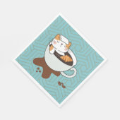 コーヒーキャットスパ スタンダードランチョンナプキン (角)