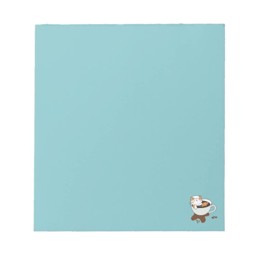 コーヒーキャットスパ ノートパッド (正面)