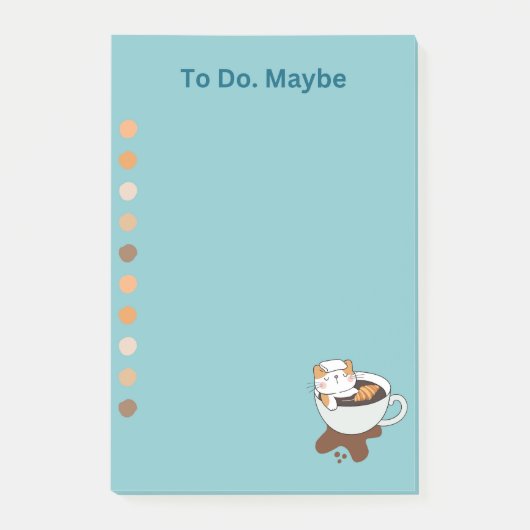 コーヒーキャットスパ ポストイット (正面)