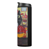 コーヒーキャットツーゴーフォークアートバリスタ絵画ズ タンブラー (回転右)