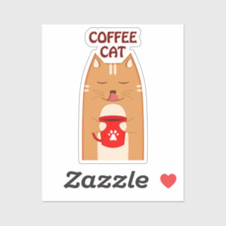 コーヒーキャット | カスタムカットビニールシール シール