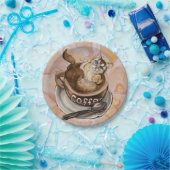 コーヒーキャット ペーパープレート (パーティー)