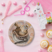 コーヒーキャット ペーパープレート (パーティー)