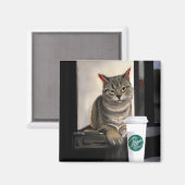 コーヒーキャット マグネット (正面/裏面)