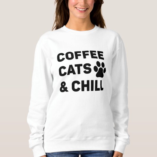 コーヒーキャット&リラックス スウェットシャツ (正面)