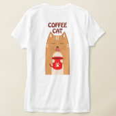 コーヒーキャット | Tシャツ (レイダウン裏面)