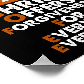 コーヒーキリストは誰にでも許しを与える ポスター (角)