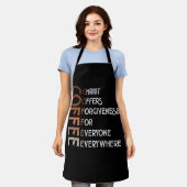 コーヒーキリストは誰にとっても許しを与える エプロン (着用した状態)