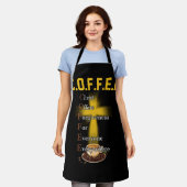 コーヒーキリストは誰にとっても許しを与える エプロン (着用した状態)