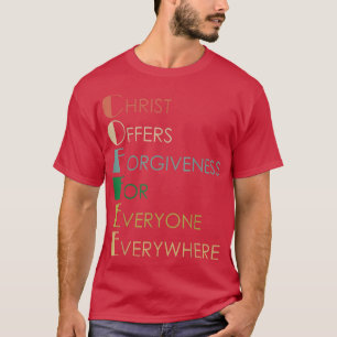 コーヒーキリストは誰にとっても許しを与える Tシャツ