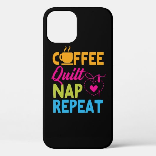 コーヒーキルト昼寝リピートキルティング Case-Mate iPhoneケース (裏面)