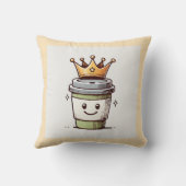 コーヒーキングかわいい クッション (裏面)