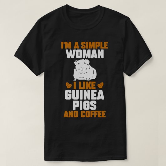 コーヒーギニアピグプレミアム Tシャツ (デザイン正面)