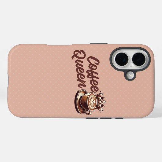 コーヒークイーン Case-Mate iPhoneケース (裏面 (横))
