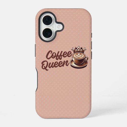 コーヒークイーン iPhone 16ケース (裏面)