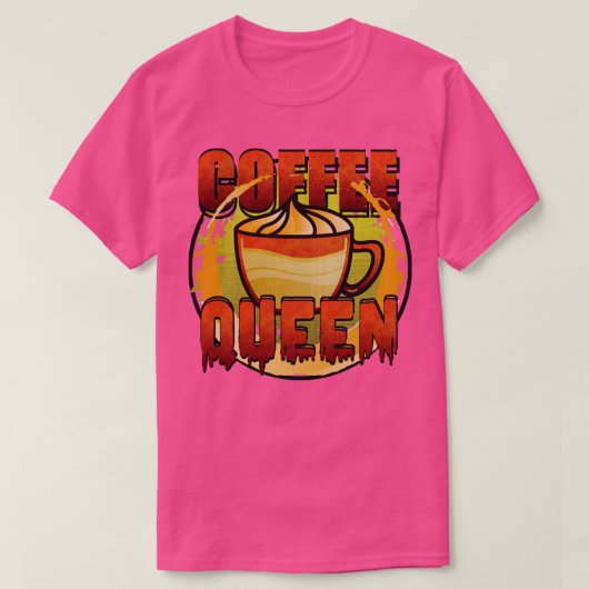 コーヒークイーン Tシャツ (デザイン正面)
