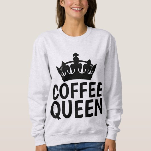 コーヒークイーンTシャツ スウェットシャツ (正面)