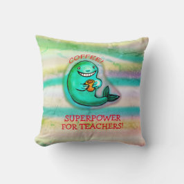 コーヒークジラ装飾用クッション クッション