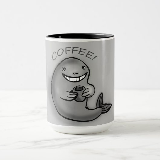 コーヒークジラ マグカップ (中央)
