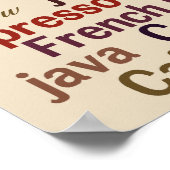 コーヒークラウドウォールポスター ポスター (角)