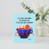 コーヒークラーケン – はがき (スタンド正面)