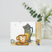 コーヒークリケットの浸透Dianeコーヒーアート ポストカード (スタンド正面)