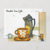 コーヒークリケットの浸透Dianeコーヒーアート ポストカード (正面/裏面)
