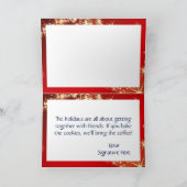 コーヒークリスマスを持つボクサー シーズンカード (内部)