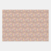 コーヒークリスマスシート包装紙ジンジャーパン ラッピングペーパーシート (正面)