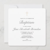 コーヒークリームクロスバプティスマンの招待 招待状 (正面)