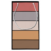 コーヒークリームグレーほこりっぽいバラオンウォーター色紙 スモールペーパーバッグ (裏面)