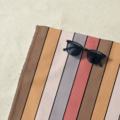 コーヒークリームグレーほこりっぽいバラオンウォーター色紙 ビーチタオル (インサイチュ)