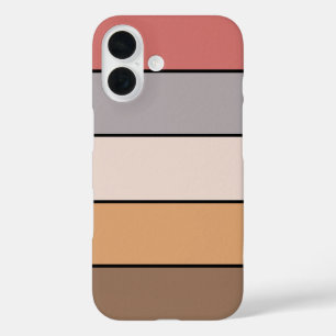 コーヒークリームグレーほこりっぽいバラオンウォーター色紙 iPhone 16ケース