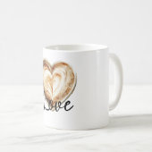 コーヒークリームハート コーヒーマグカップ (正面右)