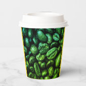 コーヒークレイビングコーヒーおもしろいコーヒー 紙コップ (裏面)
