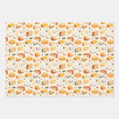 コーヒークロワッサンチーズフランス ラッピングペーパーシート (正面3)