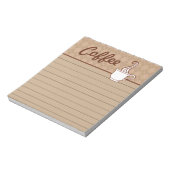 コーヒーグッズショッピングリストキッチンメモ帳ギフト ノートパッド (回転)